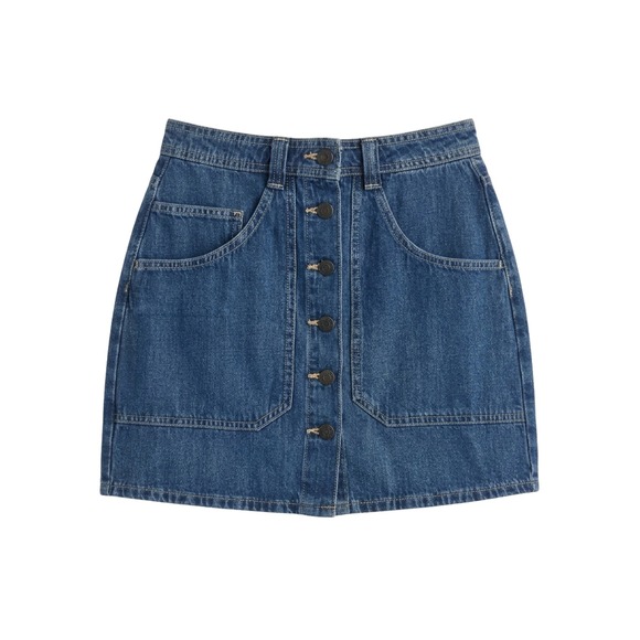 Old Navy Dresses & Skirts - Old Navy Utility Mini Skirt Womens 0 Medium Wash Button Front Denim 585190-00-1